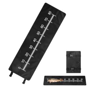 Hochwertige Abhakmatte für Karpfen mit Maßband, ideal für Fischangeln, geeignet für Anfänger und Fortgeschrittene