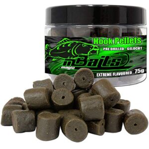 Angel-Berger Magic Baits Halibut Pellets 14mm, schwarze Schalentiere für Fischerei