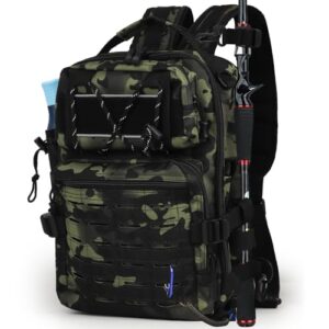Multifunktionaler Rucksack für Angelzubehör, wasserdicht und leicht, ideal für Camping, Wandern und andere Outdoor-Aktivitäten