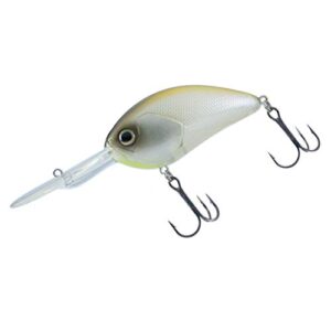 Bleifreier Crankbait von Daiwa, 70 mm groß, grüne Farbe, für Angeln in Gewässern mit dichtem Wasser geeignet.