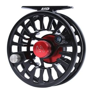 Hochwertige Fliegenfischer Rolle von MAXIMUMCATCH Avid Serie Wert mit 1:1 Übersetzung, zwei Kugellagern und Rotationsknopf aus Aluminium für Fortgeschrittene und Anfänger