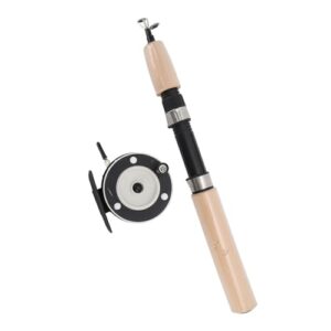 Angelrute mit Teleskop und Rotation für Forellen, Walleye und Perch - 65 cm EIS-Angeln Rute Combo Set