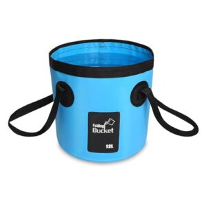 Faltbarer Eimer 12L für Outdoor-Aktivitäten, BPA-frei, leicht zu handhaben und schnell trocknend, inklusive Nylon-Tragetasche