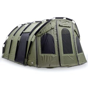 Lucx Bigfoot Bivvy Angelzelt, XXL-Karpfenzelt mit Innenkabine und One-Pole-System für 4-6 Personen, wasserdicht