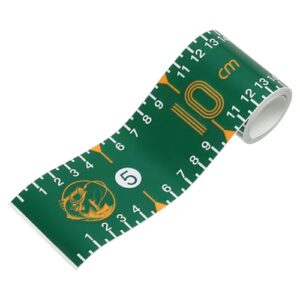 Selbstklebendes Fischlineal 51 cm Maßband Aufkleber Band Wasserdicht für Angeln Boot Kajak Werkbank Dunkel Grün