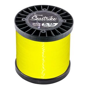 ULTIMA Unisex-Adult Seastrike Sterk Angelschnur 500g Spule, Neongelb, 0.60mm-40.0lb/18.1kg - Hochwertige Ausrüstung für Salzwasserangler