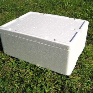 Hochwertige Verpackung aus Styropor zur Aufbewahrung und Zucht von Angelwurmen, ideal zum Kühl- oder Warmhalten bei extremen Außentemperaturen