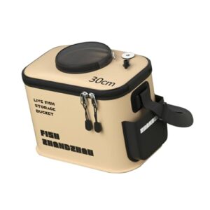 Praktischer und wasserdichter Angelbecken mit Griff und faltbarer Angelbox für professionelle Angler und Anfänger.