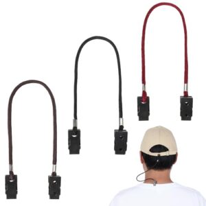 Verstellbare Hutband Clips für die Befestigung von Mützen bei Wind und Wetter, ideal für Outdoor-Aktivitäten wie Angeln, Reisen, Wandern, Camping und Bootfahren.