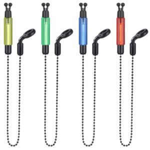 Fentar Swinger Bissanzeiger, 4 Stück, farbige Gehäuse, für Karpfenangler, Nachtangeln, Zubehör