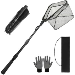 Fischereiseinrichtung mit Teleskop-Gummierter Anker, ideal fürs Angeln von Forellen, Barschen und mehr, fischfreundlich und stabil.