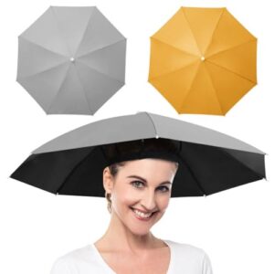 YANGSHINE Regenschirmhut, 2 x faltbar, wasserdicht, Gummiband, Outdoor-Angelschirm, Kopfbedeckung, Regenschirmhut, Farbe: Nr. 7