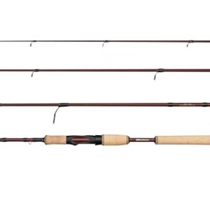 Abu Garcia Tormentor 2 Reise-Spinnrute, leichte mit 24T Carbon Blank, Korkgriff, kompaktes Design für Reisende Angler, Süß- und Salzwasser Raubfische, 2.44m 8-24g