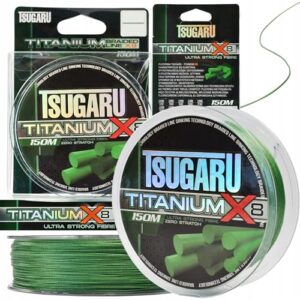 Hochwertige Angelschnur geflochten 150m aus Titan X8 Material, ideal für Angler und Fischer