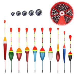 Posen Angel Set, 10 Stück, herausnehmbarer Schwimmerset für Angeln, ideal für Forellen und Fische, wendig und strapazierfähige Angleposen aus Schaum