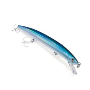 Erfolgsfaktor für jeden Angler: Das Seaspin 160 mm AGU Jerk Minnow ist eine innovative und effektive Ausrüstung, die jeden Angler zu seinem Ziel führen wird. Mit seiner langen Form und leichten Bauweise ist er perfekt geeignet für den Einsatz in verschiedenen Gewässern.