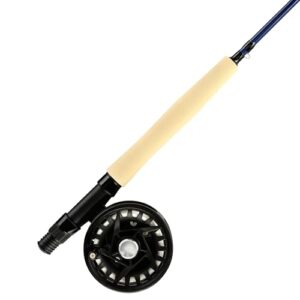 Leistungsstarke Fliegenrute für den ambitionierten Angler, Karbonverbundstoff-Rute, Graphit Cedar Canyon Click Fliegenrolle, WF-Fliegenschnur und Rückschlag, umfangreiche Ausrüstung mit Wurfanleitung und Diagrammen