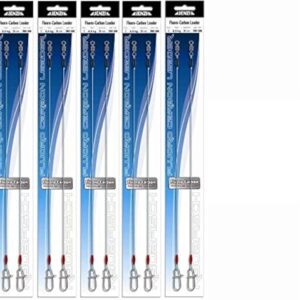 Set aus 5 Packungen mit je 10 Stück Fluoro-Carbon-Vorfächern, perfekt für den Fischangler, Tragkraft 6,5-20kg