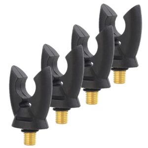 Hirisi Tackle 4 x Karpfenangeln Rutenauflage Kopf Gummi Greifer für alle Rutenhalter Karpfen Grobe Angeln Zubehör