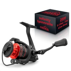 Paradox Fishing Infinity Spinnrolle 2000 mit 150 Metern Schnur und 0,12 Millimeter Faden für erfolgreiches Barschangeln