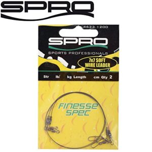 Stahlvorfächer zum Spinnfischen, Hechtvorfach, Länge/Tragkraft: 25cm - 13lbs - 6.0kg