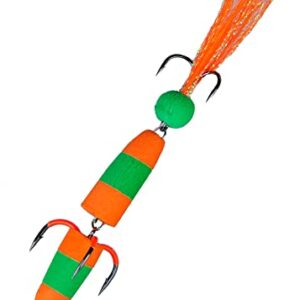 Hochwertiger Schaumstoffköder mit UV-aktiviertem Drilling für Raubfisch-Angeln, ideal für Barsche und Zander