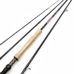 Hochwertige Angelrute aus Carbon, 7/8 Fliegenrute mit 4 Teilen, leicht und kompakt, ideal für den Outdoor-Tourismus und Freizeitangeln