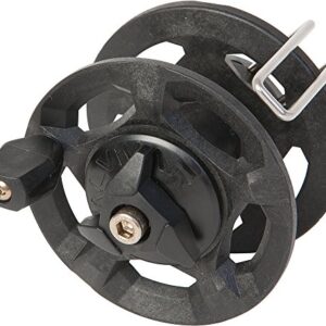 Unisex Angelrolle für Arbalete, schwarz, mit 75 Metern x 1,5 mm starkem Material