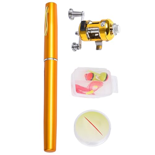 Kompakte Angelrute in Stiftform, ideal fuer Rucksacktouristen und Wanderer, leicht und tragbar, perfekt fuer Abenteuer im Freien