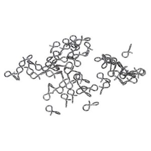 50 schwarze Edelstahl-Fliegen-Haken-Köder-Verschlüsse, bequemes Änderungs-Fischen, hochwertige Angelgeräte für Angler