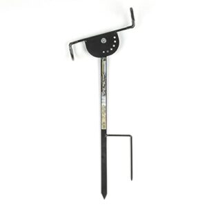 Zitè Fischen Stellfisch Rutenhalter Angel, stabile Metall-Konstruktion, versteckbare Rutenauflage für lange Hechtruten, geeignet für Karpfenruten und Raubfischruten