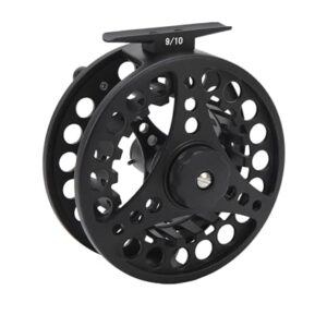 Gugxiom 9/10 Fliegenfischerrolle, hochwertige Angelrolle mit zwei-plus-eins-Lagern und Links-Rechts-Einholumwandlung für Fischen in Bächen, Flüssen und Seen