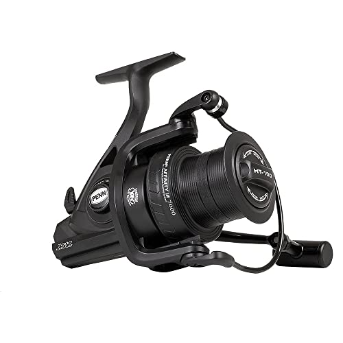 Weitwurfrolle für Karpfen, Hecht und Wels - Penn Affinity III Big Pit Reel 8000 Schwarz