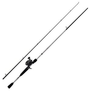 Abu Garcia Fast Attack Casting Ruten und Rollen Combo - 24T Carbon Rod, Stainless Steel Guides mit Titanoxid-Einsätzen, schnelle Castingsrolle für Körnerfischen, Power-Disk-Drag-System
