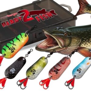 Sortiment mit verschiedenen Größen und Farben für die Angel-Touristik, geeignet für Hecht und andere Raubfischarten