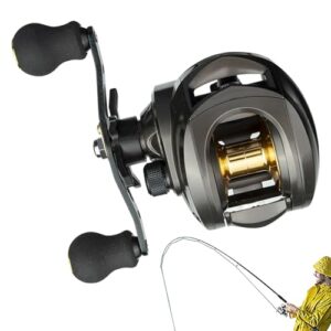 Baitcaster Fischereigussrolle für Outdoor-Aktivitäten, perfekt für das Angeln von Wels, Moschus und Bass