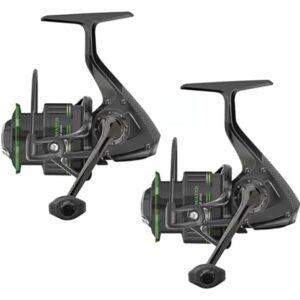 Hochwertige Angelrolle für Süßwasserfischen, Cormoran Rolle Crosswater 5PiF, 2er-Set, Modellgröße 2500