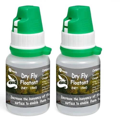 Dry Fly Floatant, ein hochwertiges Fliegenfischen Zubehör, das die Oberflächenspannung von Fliegen erhöht und sie sicher auf der Wasseroberfläche hält. Ideal für professionelle Angler und Freizeitliebhaber.