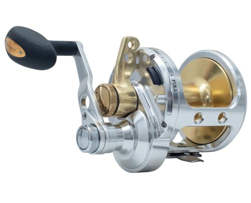 Fin-Nor Marquesa Lever Drag 50 MAR50LD2 2Speed Reel - Multirolle zum Meeresangeln, Meeresrolle zum Hochseeangeln
