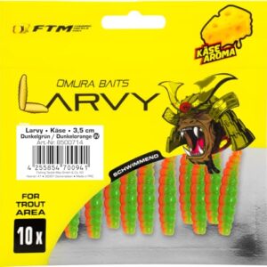 Fischereiequipement von Max - Omurabaiten in Käse-Aroma für Lachs und andere Fischarten - Größe 3,5 cm - verschiedene Farben erhältlich