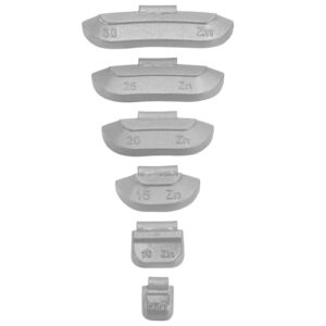 HASKYY 150 Stk. Schlaggewichte Auswuchtgewichte 5-30g, Set aus je 25x 5g, 10g, 15g, 20g, 25g und 30g für präzise Auswuchtung von Stahlfelgen