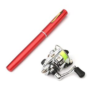 Lixada Angelrute Reel Combo, mini portable Fischnetz im Kleinformat, Teleskop Angelrute Spinnrolle für Einsteiger und Fortgeschrittene im Angelsport