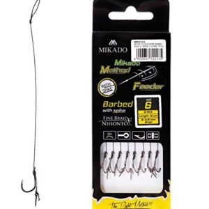 Method Feeder Rig mit Nadel Braid Chinu und Haken für großes Fischangeln, hochwertige Haken aus High Carbon Stahl