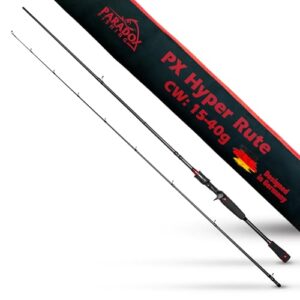 Baitcast Rute für Hecht, Paradox Fishing PX Hyper Baitcast Rute 2,10m I 15-40g