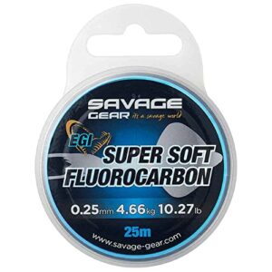 Angelwurzel Savage Gear Super Soft Fluorocarbon Egi 25M, 0.25mm, 4.66kg, rosa