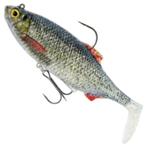 Swimbait Gummifisch Westin Ricky The Roach 14cm 57g mit Glitzerflossen und realistischen Augen