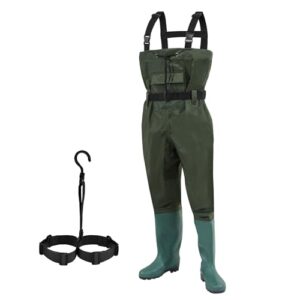 Wasserdichte Angelhose mit Gummistiefeln und Bund, ideal für Baustellen, Angeln, Bauernhöfe und Gärten