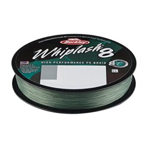 Berkley Whiplash8 Angelschnur, Superline für Raubfischangeln, geeignet für Hecht, Barsch, Zander und Forelle, unisex, 0,08 mm, 12,9 kg und 300 m lang