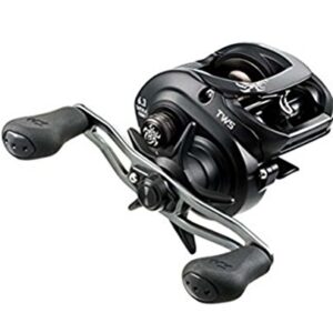 Daiwa Tatula Gussrolle, 150g, Aluminium, verstärktes Messinggetriebe, 6,3:1 Übersetzung, 7BB, 1RB Kugellager, Abholrate 66,8 cm, Rechtshänder, schwarz