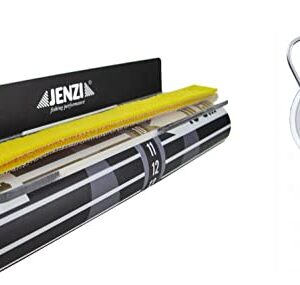 Set Fischmaßband XL 140x20cm Maßband mit Anschlag zum Angeln, aufrollbar, Messskala ruler scale fish massband und Fischwaage für genaue Gewichtsmessung